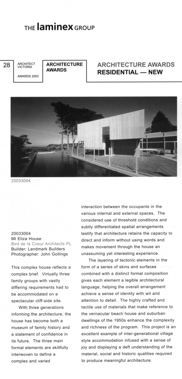 2003-architect victoria article
